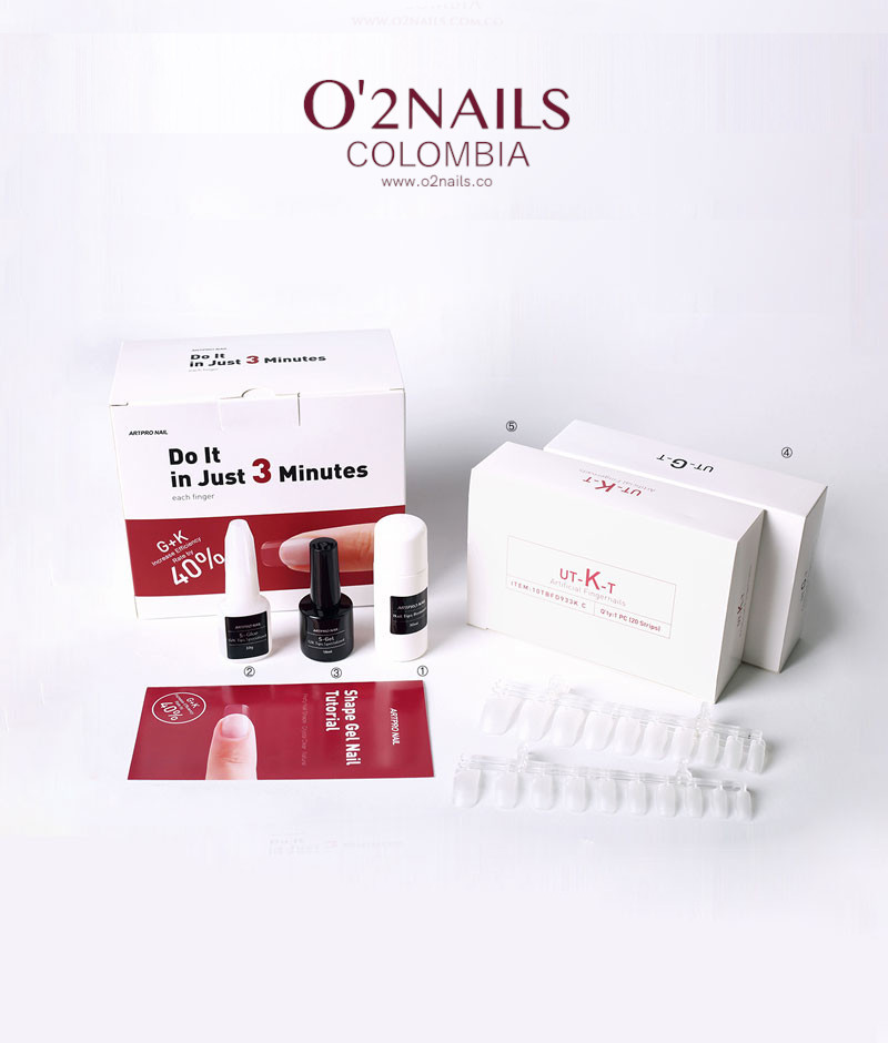 Kit de gel para extensiones de uñas O'2Nails