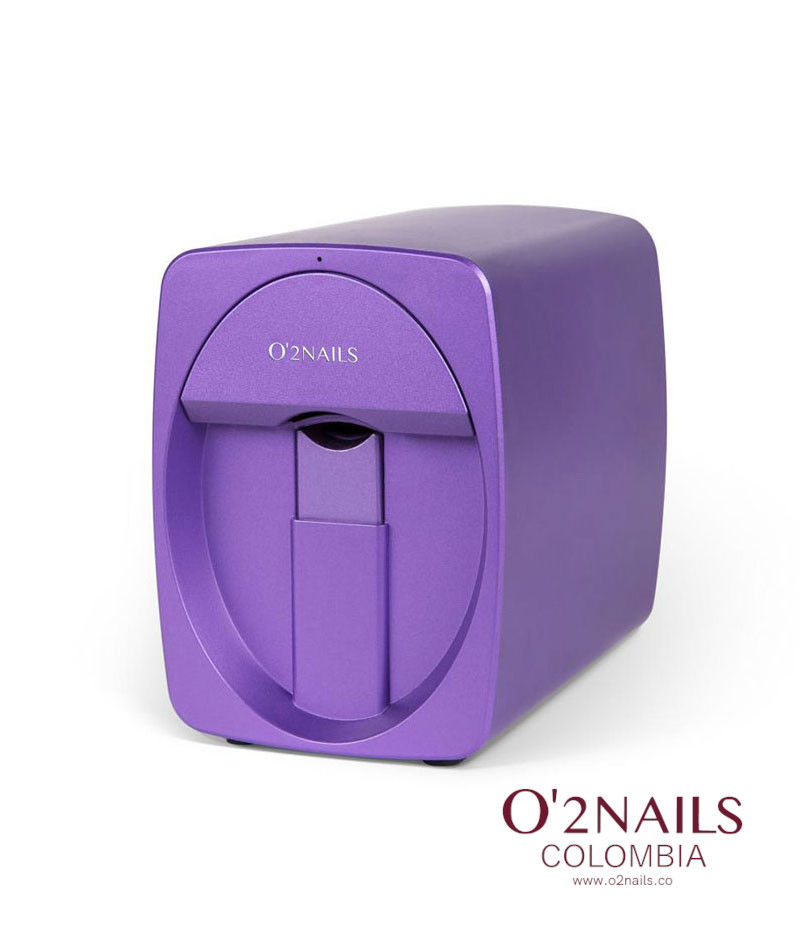 O2NAILS - Impresora de uñas profesional X11, máquina portátil de impresión  de uñas móvil con caja de metal para salón de uñas (rosa)
